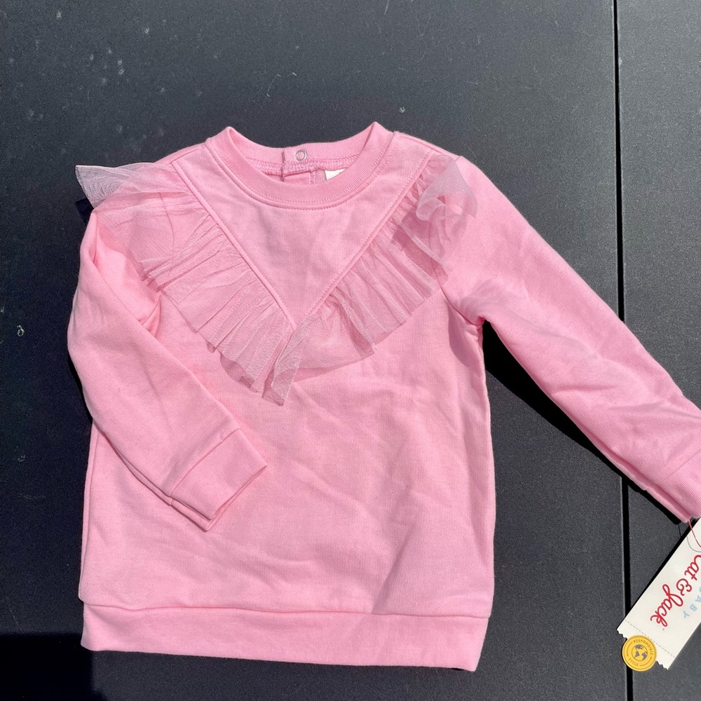 New pink sweater 18M